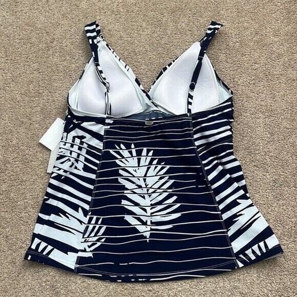 NWT Amoressa Miraclesuit "A Venetian Affair" Lido Palm Leaf Tankini Top Size 12 - Picture 5 of 10